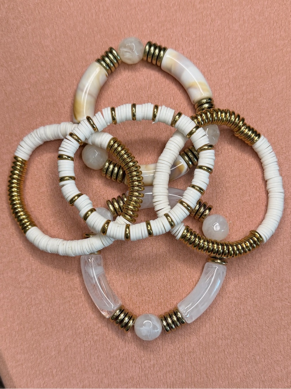 Coastal Luxe 5-Piece Stretch Bracelet Stack
